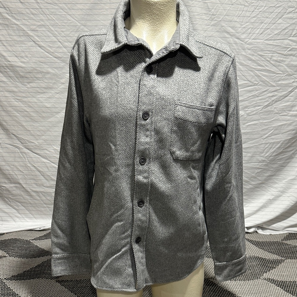 Goodfellow & Co. men's gray wool blend button shirt-jacket